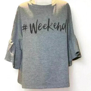 🎀 Soprano - Grey #Weekend Comfy Shirt- Girl’s Lg (14) 🎀